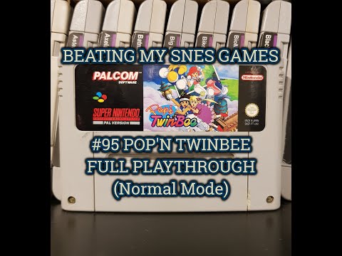 #95 POP'N TWINBEE - FULL PLAYTHROUGH (Normal Mode) - Beating My Snes Games