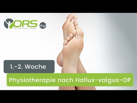 Physiotherapy after hallux valgus surgery (1st-2nd week)