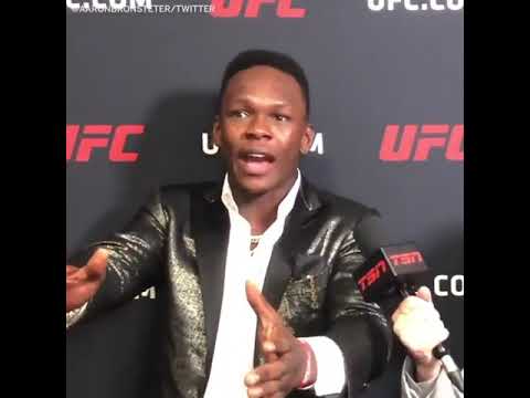 Israel Adesanya reaction to Jorge Masvidal Knockout Ben Askren 😨🔥