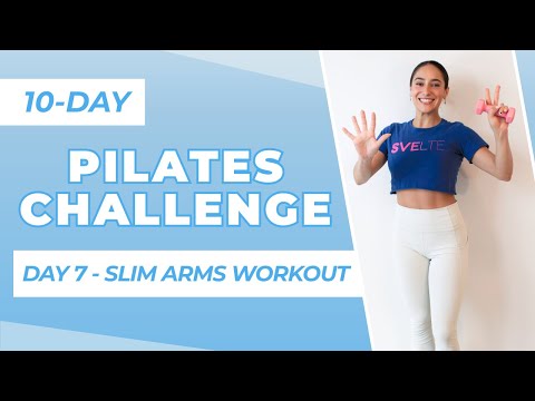 Slim Arms Workout | 10-Day Pilates Challenge - Day 7 | Optional Weights