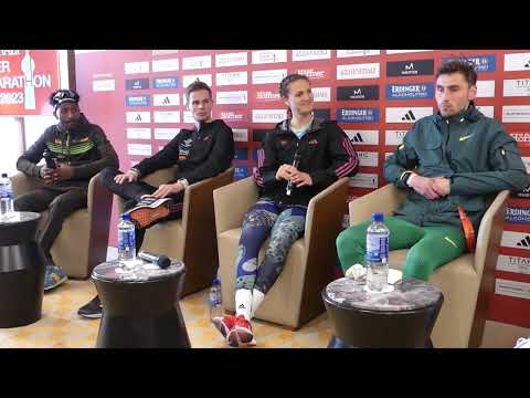 Samuel Fitwi, Aaron Bienenfeld, Sebastian Hendel, Deborah Schöneborn Berlin Halbmarathon April 2023