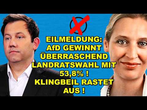 EIL: 53,8%! AfD GEWINNT LANDRATSWAHL!