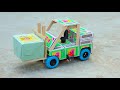 How To Make Matchbox Mini Forklift Toy Vehicle At Home Diy Dc Motor Mini Forklift Toy