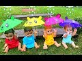 Rain Rain Go Away -Playing with Umbrellas