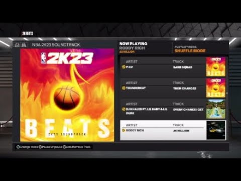 NBA 2K23 Soundtrack Songs List