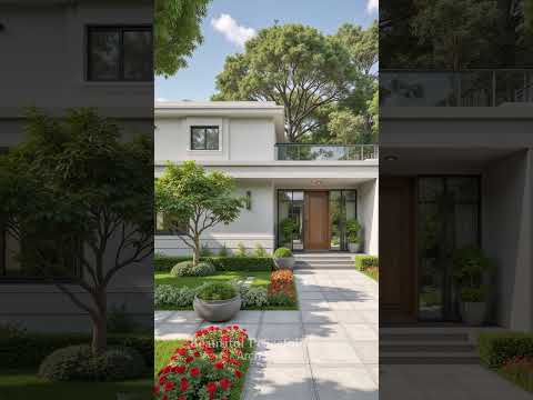 Modern Garden House with Peaceful Greenery