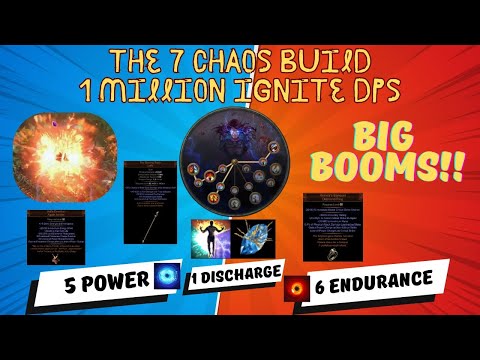 [PoE 3.25] Just 7 Chaos Orbs = 1 Million Ignite Discharge DPS with BIG BOOMS