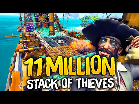 We STACKED 11MILLION GOLD WORTH OF LOOT on OUR GALLEON!!