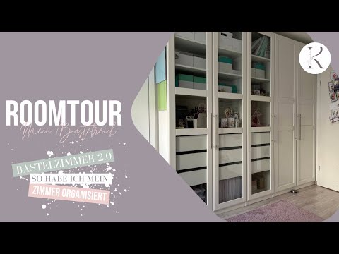 ROOMTOUR TEIL 1 | Mein Bastelzimmer 2.0 | So hab ich mein Zimmer organisiert | Dezember 2024