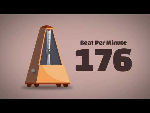 176 BPM Metronome [1Hour]