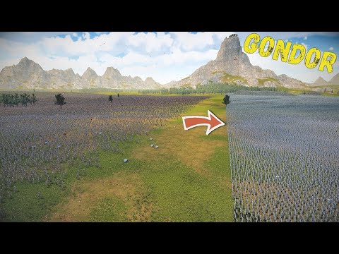 Last Stand Of Gondor vs 1,000,000 Fantasy Orcs & Trolls - UEBS 2