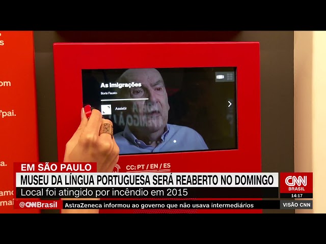Governo de SP entrega Museu da Língua Portuguesa reconstruído