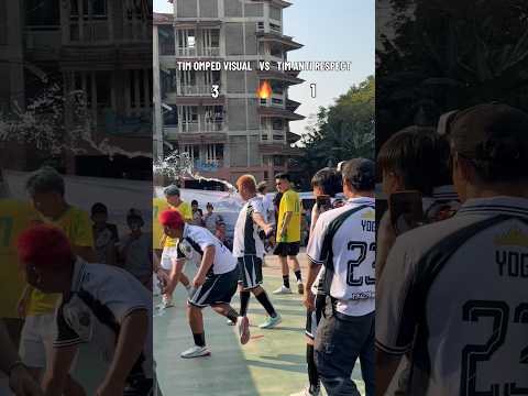 pecahhh🔥🔥 tim anti respect yang beneran ga respect😭 #ompedvisual #bola #shorts #lucu