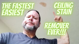 Fastest, Easiest Ceiling Stain Removal Technique Ever - No Mess!