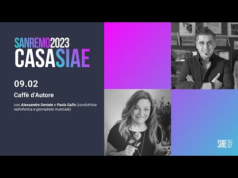 CasaSIAE 2023 | Caffè d’Autore con Alessandro Daniele