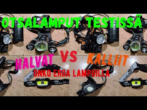 otsalamput testissä olight m15, vaeltaja xpe 3 w, led headlight ?, magicshine MJ-872