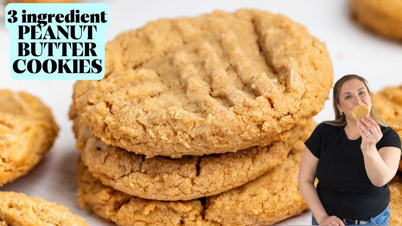 3-Ingredient Peanut Butter Cookies: The Viral Recipe