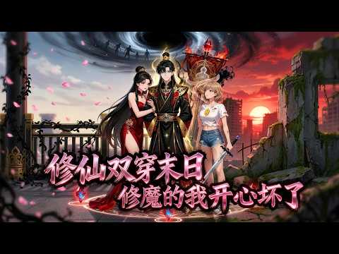 MULTISUB💥新番上线《修仙雙穿末日，修魔的我開心壞了》穿越魔門被師傅當祭品煉魂？系統緊急送我去末日！獵殭屍煉萬魂幡，吞晶核狂升級,反殺師傅收美女宗主，一路殺穿魔域、美人在懷！#漫剧#逆襲#動漫