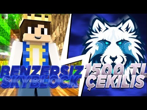 1500 TL GIVEAWAY in UNIQUE SkyBlock! Join SkyLife Now!