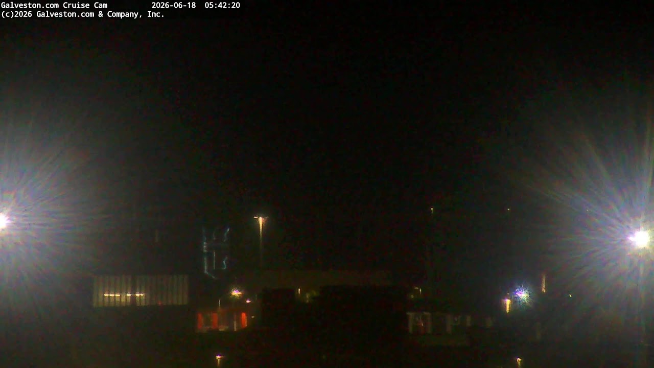 Live webcam view of Port of Galveston Cruise Terminal