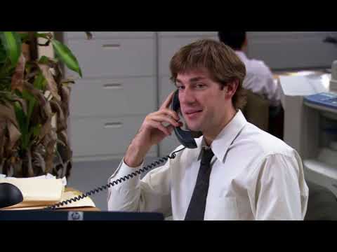 * The Office * - Andy punches a hole into the wall
