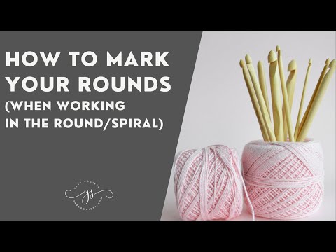 How To Mark Your Crochet Rounds When Working In The Round/Spiral | Beginner Crochet Tutorial