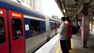 港鐵東鐵綫往大埔墟經馬場的列車駛經沙田站
