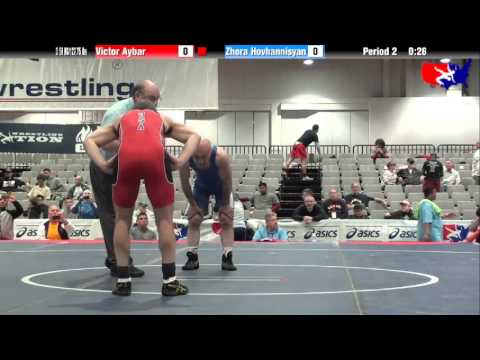 Victor Aybar vs. Zhora Hovhannisyan at 2013 Veterans Nationals - Freestyle