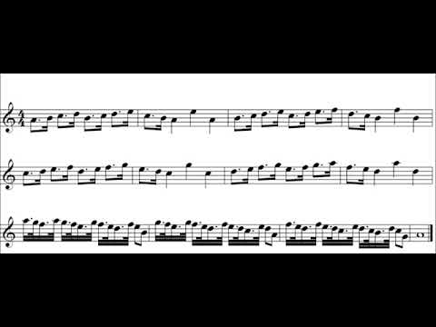 Great Highland Bagpipes Intermediate Exercise 16 – high pitch normal speed