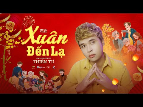 XUÂN ĐẾN LẠ - THIÊN TÚ - Nhìn mưa rơi rơi nhẹ rơi mà lòng chơi vơi | Nhớ năm trước ta chúc nhau năm