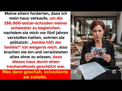 meine eltern wollten, dass ich mein haus verkaufe, um die schulden meiner schwester zu begleichen.