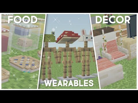 Perfect & New CUTE Mods You HAVE To Try For Minecraft PE! 🍒🍰💕 Wearables, Foods & Decor!