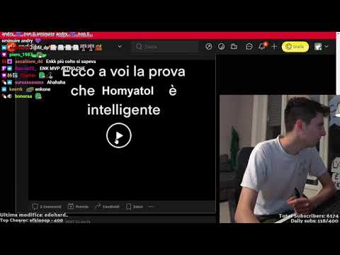 ecco a voi la prova che homyatol è intelligente