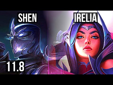 SHEN vs IRELIA (MID) | 11/1/17, 2.7M mastery, 1200+ games, Legendary | KR Master | v11.8