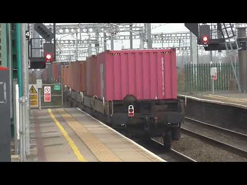 Freightliner Class 66's no's: 66555-66537 @ STJ {4O57} 15/03/2022.