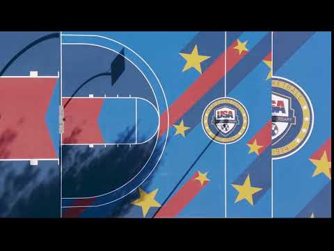 Time-lapse: 50th Anniversary of USA Basketball Court at Hillside Community Center