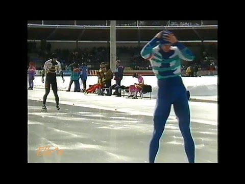 World Championships Sprint Inzell 1991 - 1000 m T. Kuroiwa - Bakhvalov