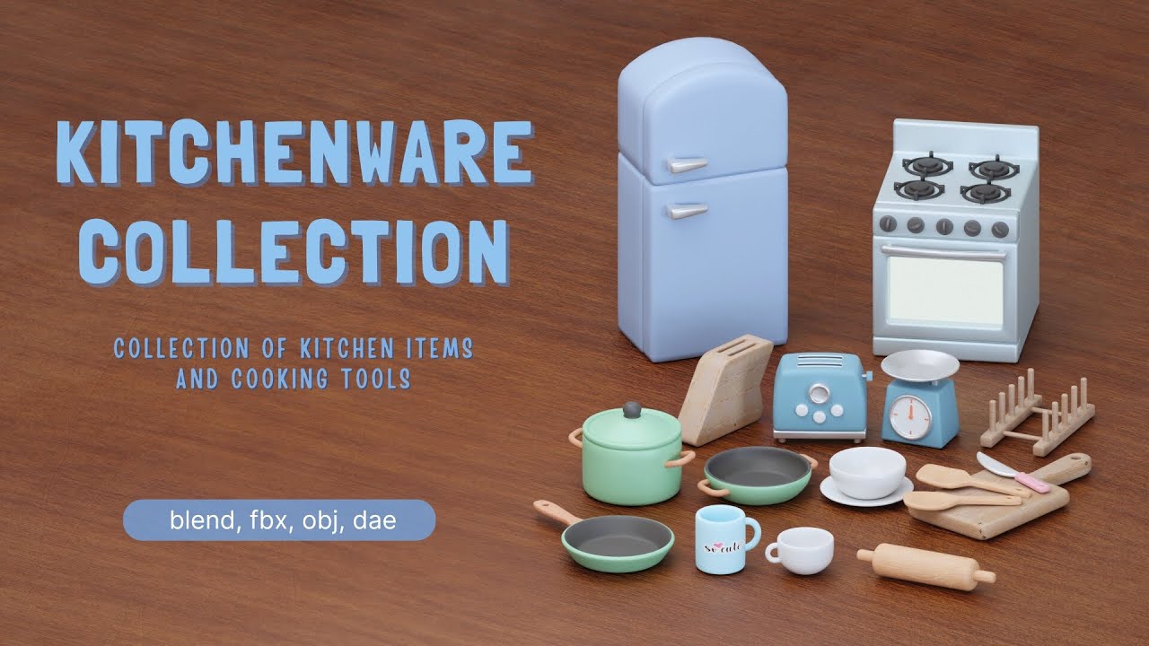 Kitchenware Collection 3D Model