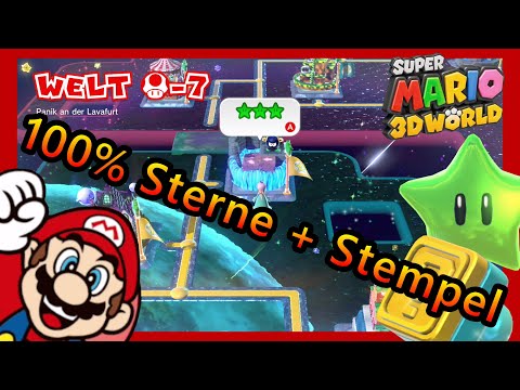 [Welt Toad-7] Alle Sterne und Stempel | Super Mario 3D World