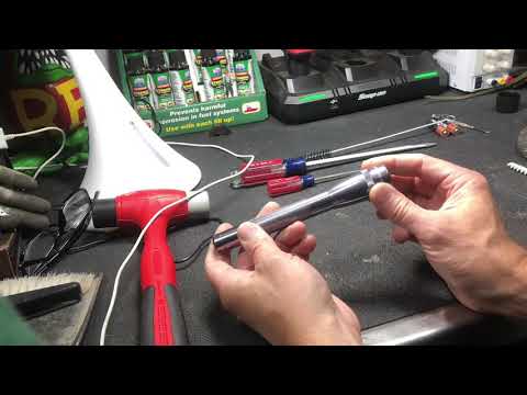 How to easily remove bad corroded battery from LED...