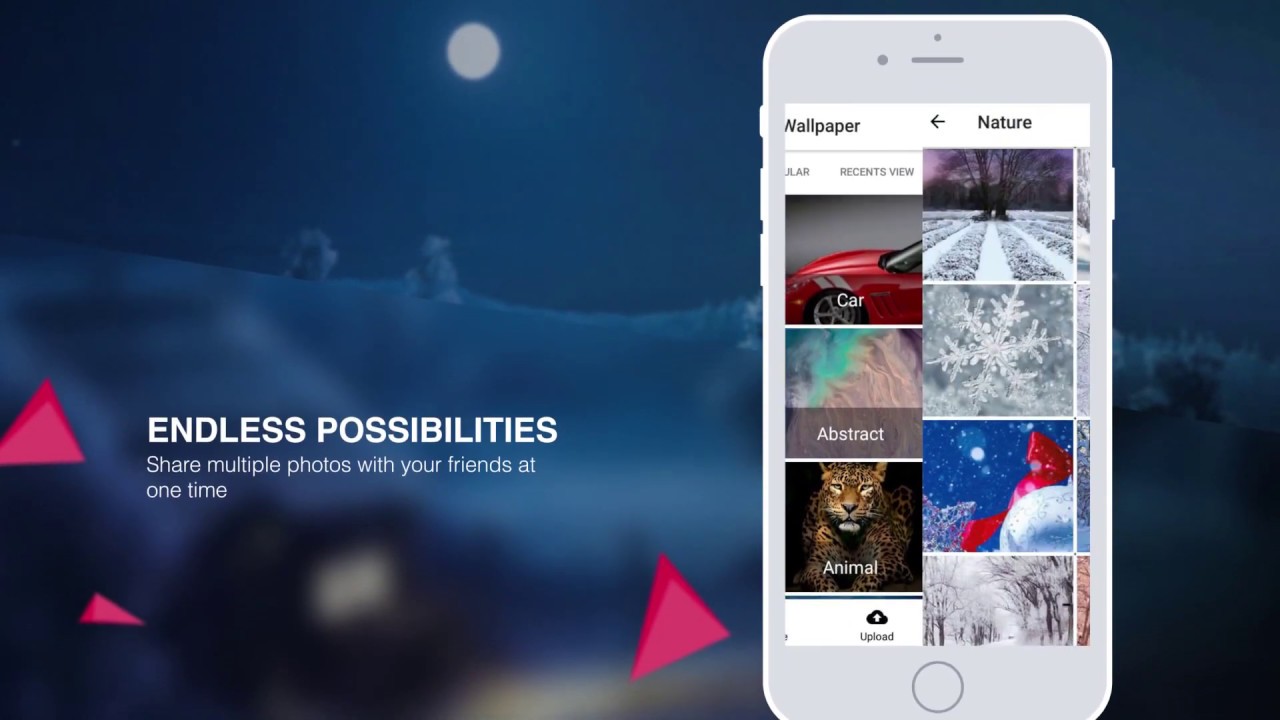 Wallzone -  HD Wallpaper App Template | Android - Firebase - Admob - Material Design
