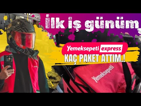 Yemeksepeti Express ilk iş günüm| Kazaya sebebiyet motor| Tesadüf paket | Gün sonu