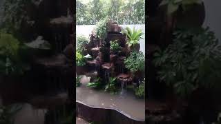 น้ำตกจำลอง สำเร็จรูป #ม่านน้ำดีไซน์ www.maannamdesign.com