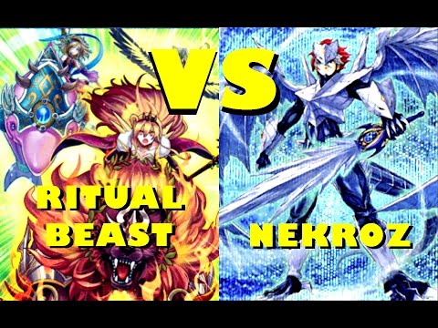 Real Life Yugioh - RITUAL BEAST vs NEKROZ Competitive April 2015 Format