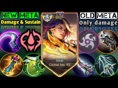 This new Meta Build makes Arlott 100% Broken !! High damage and high sustainability !! | MLBB