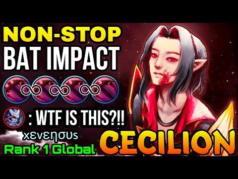 Nonstop Spamming Bat Impact!! Cecelion Perfect Plays - Top 1 Global Cecilion by xεvεησυs - MLBB