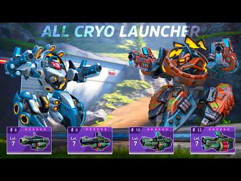 Cryo Launcher 12 10 8 6 with Seeker - Mech Arena