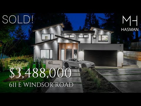 Now Sold! A Recently Completed Modern Dream Home Situated in North Vancouver