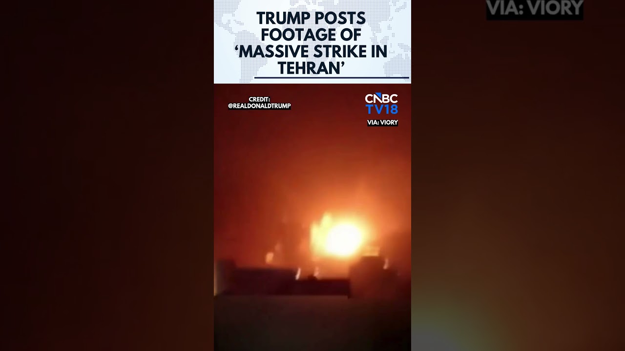 WATCH: Trump Posts Footage of Strikes in Tehran, Claims Iranian Leaders Killed | Middle East | N18G