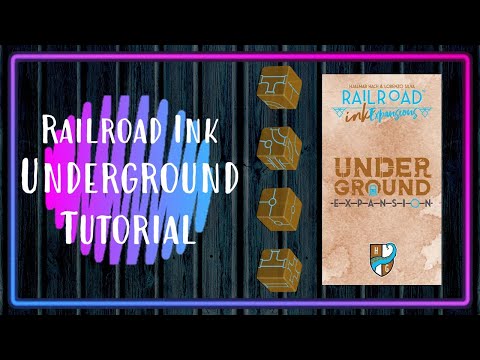 Railroad Ink Challenge: Underground Expansion - YouTube Video